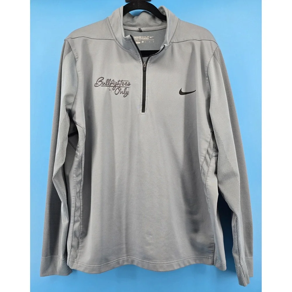 Nike‎ Golf Tour Performance Dri-Fit 1/4 Zip Top Mens XL Fleece Bullfighters Only